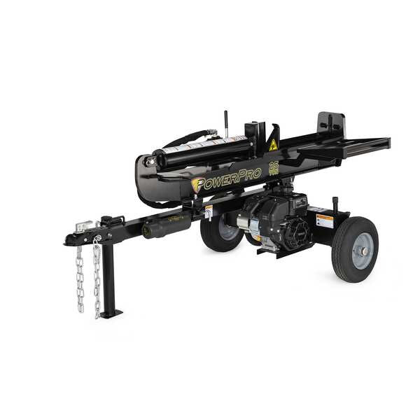 Log Splitter, Gasoline, 25 ton, 196 cc