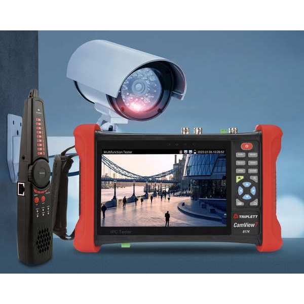 Camera Tester, 1 Input, Black/Red, 1.8