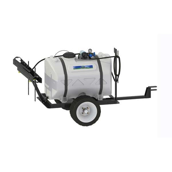 Deluxe Trailer Sprayer, Polyethylene Tank, 15 ft Hose Length
