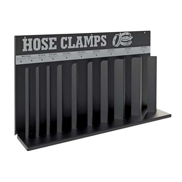 Hose Clamp Rack 10 Loop, Blk