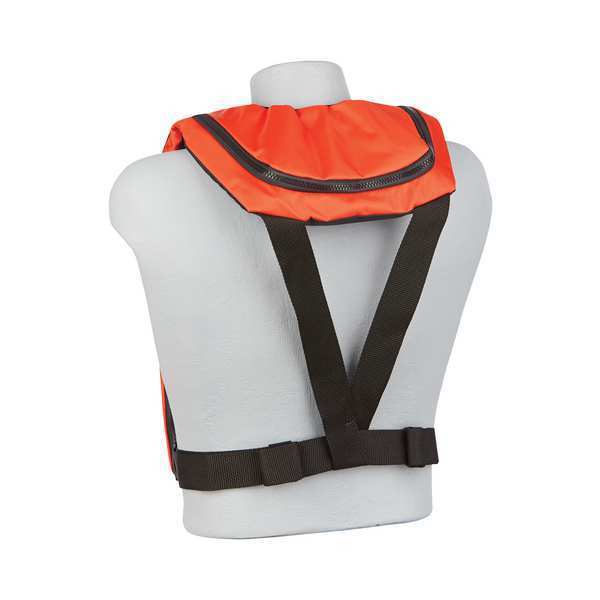 Life Jacket, Belt, Buckle, Zipper, Orange