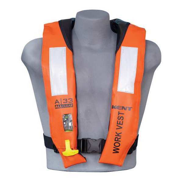 Life Jacket, Belt, Buckle, Orange/Black