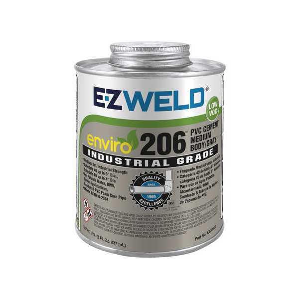 Pipe Cement, 8 fl oz, Gray