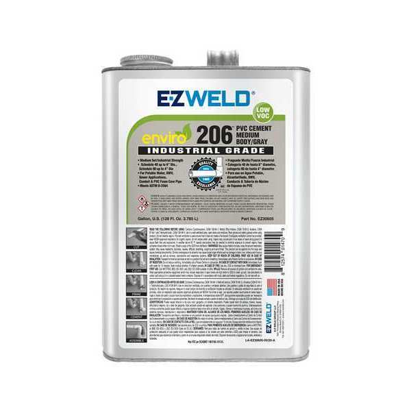 Pipe Cement, 1 gal, Gray