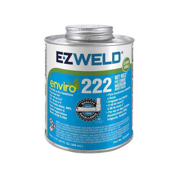 Pipe Cement, 32 fl oz, Blue