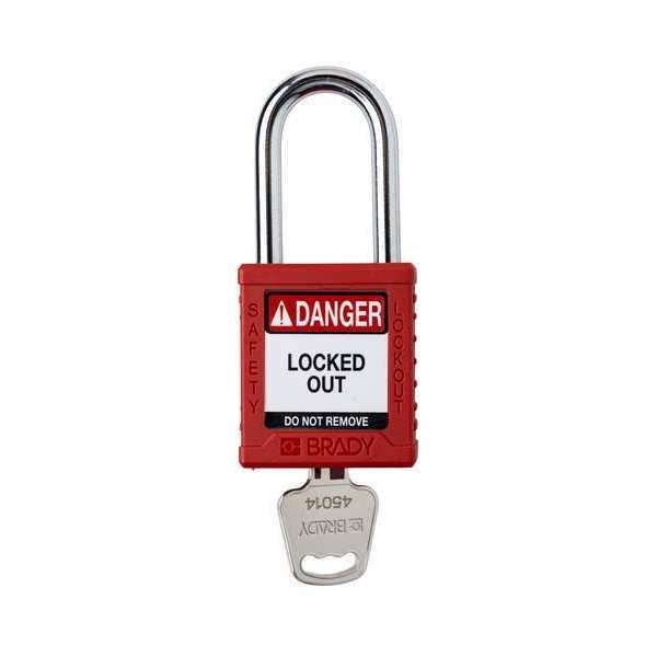 Padlock, 6 Pins, Red