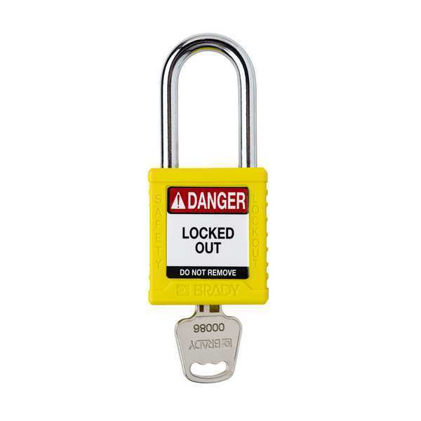 Padlock, 6 Pins, Yellow