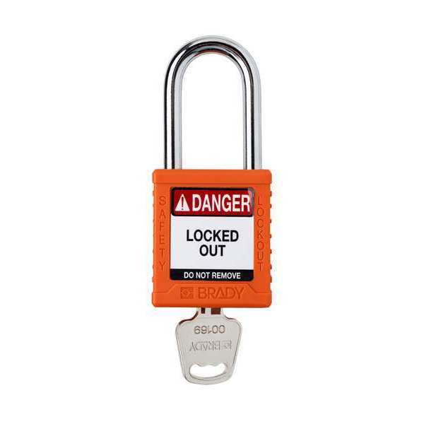Padlock, 6 Pins, Orange