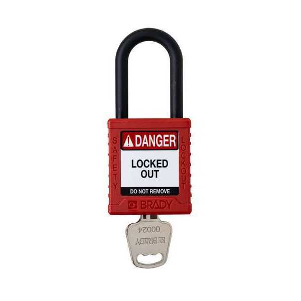 Padlock, 6 Pins, Red