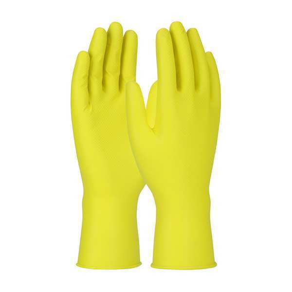 GLOVE, Nitrile, Yellow, 48 PK
