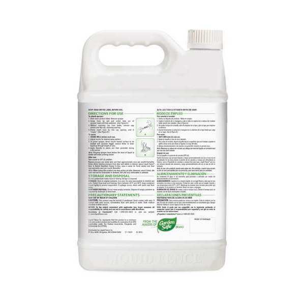 Animal Repellent, 1 gal, Liquid, 12 in H