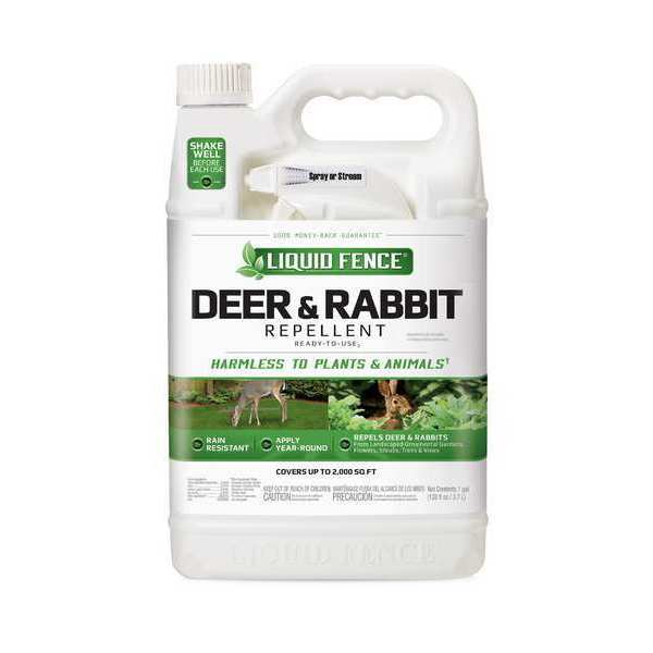 Animal Repellent, 1 gal, Liquid, 12 in H