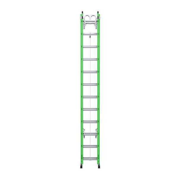 Fiberglass Extension Ladder, 375 lb Load Capacity