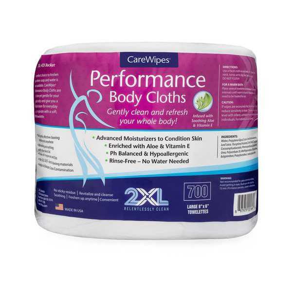 Body Wipes, , 8 inL, 6 inW, PK2