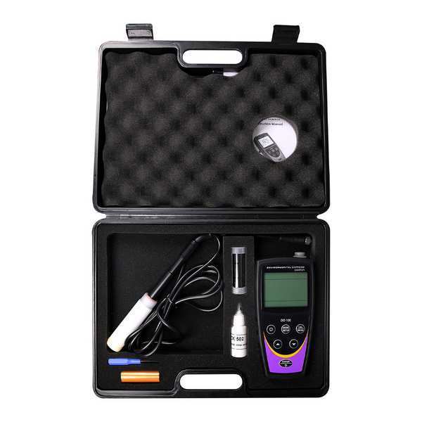 Dissolved Oxygen Meter, LCD, AA Batteries