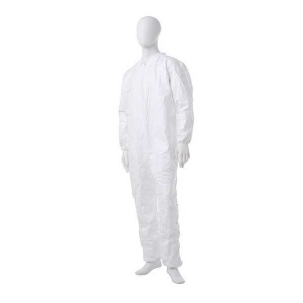 Coverall, 25 PK, White, Tyvek(R) IsoClean(R), Zipper