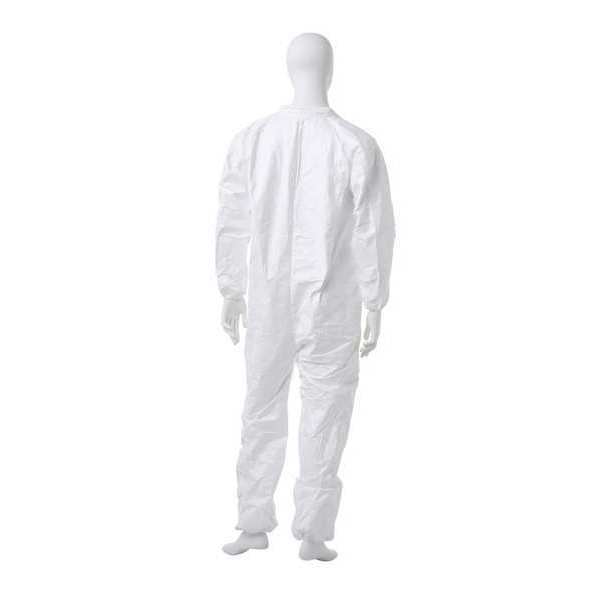 Coverall, 25 PK, White, Tyvek(R) IsoClean(R), Zipper