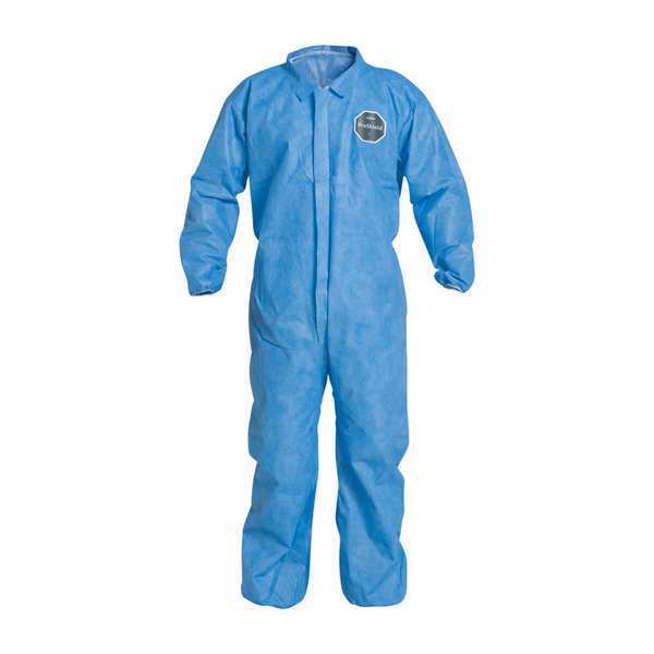Coverall, 25 PK, Blue, ProShield(R) 10, Zipper