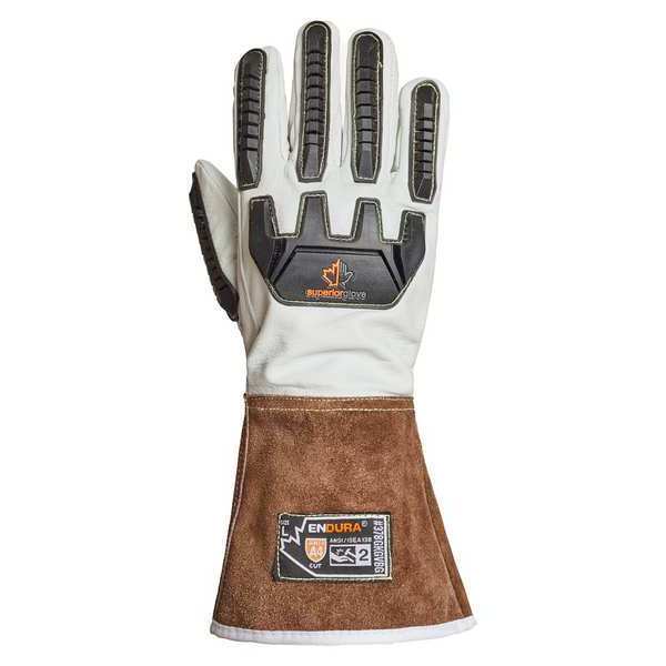 Work Gloves, Drivers, XS, Leather, PR