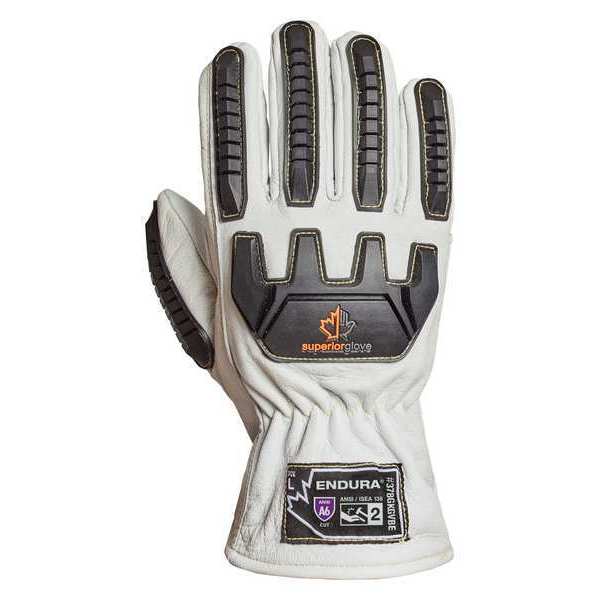 Work Gloves, Drivers, 3XL, Leather, PR