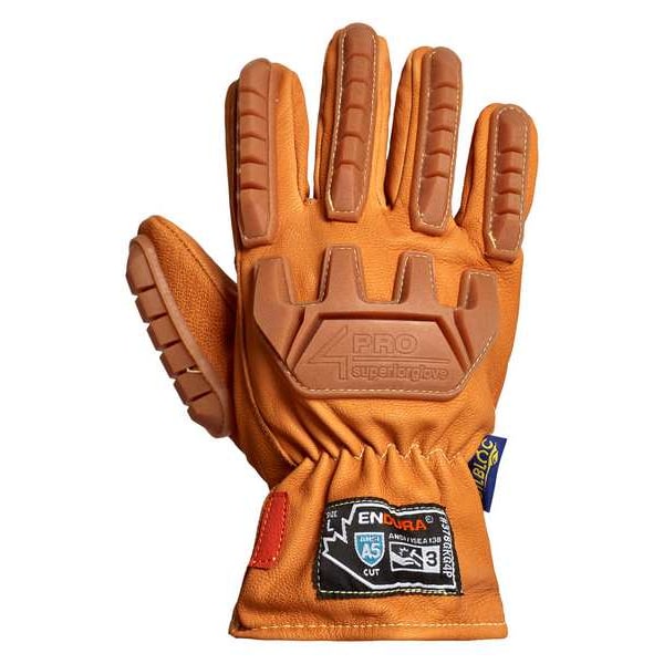 Work Gloves, Drivers, S, Leather, PR
