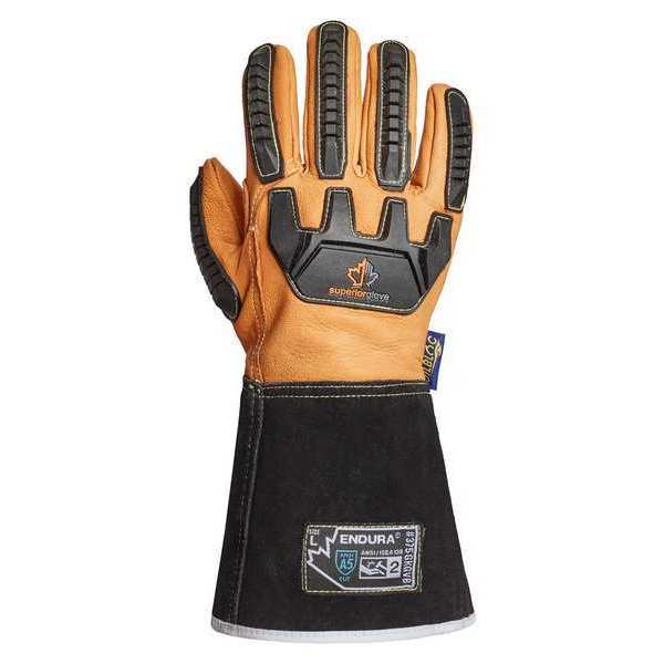 Work Gloves, Drivers, XL, Leather, PR