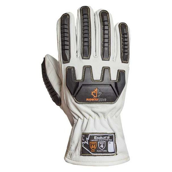 Work Gloves, Drivers, S, Leather, PR