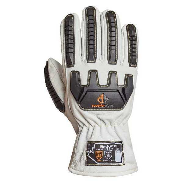Work Gloves, Drivers, 3XL, Leather, PR