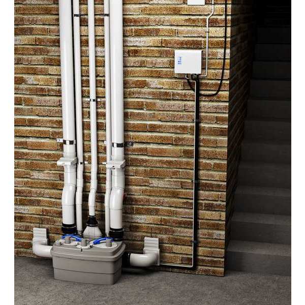 Sanicubic, 2 Duplex Grinder System, 2x1HP, 240V