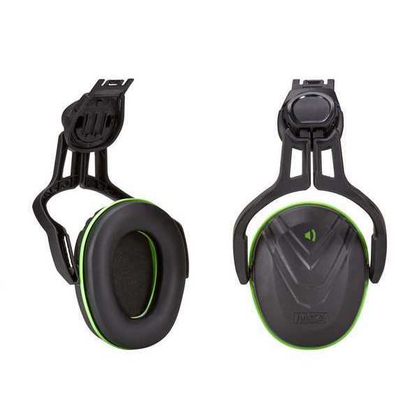 Helmet Mounted Earmuff, V-Gard, Green