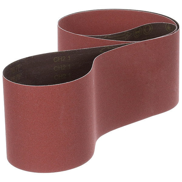 Sanding Belt, 60 in L, 4 in W, 120G, PK50