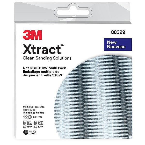 Hook-and-Loop Sanding Disc, 6 in Dia, PK20