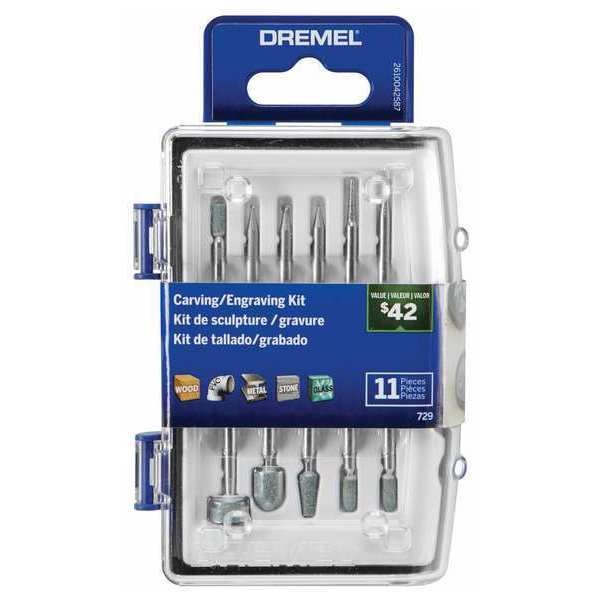 Rotary Tool Accessory Kit, 11 pieces