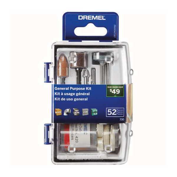 Rotary Tool Accessory Kit, 52 pieces