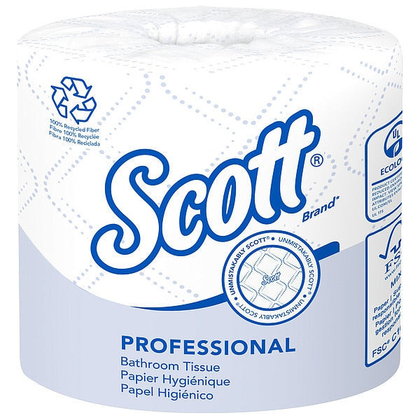 100% Recycled Fiber Standard Individually Wraped Roll Toilet Paper Rolls, 473 Sheets/Roll, 80 Rolls