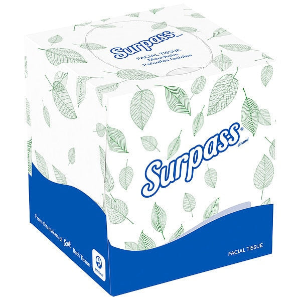 Facial Tissue, 3240ct., White, 2 Ply, PK36