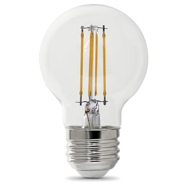 LED, 3.8 W, G16-1/2, Medium Screw (E26), PK2