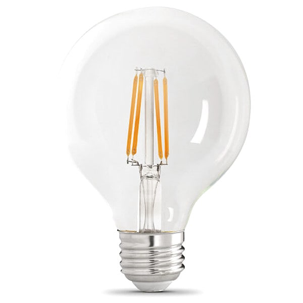LED, 12 W, G25, Medium Screw (E26), PK3