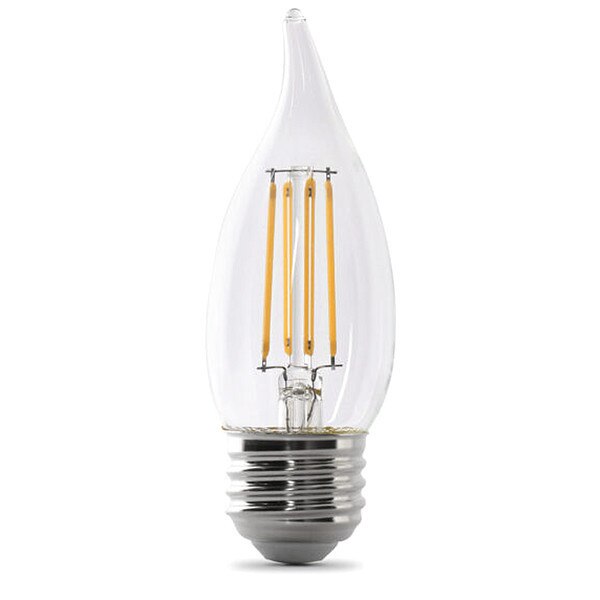 LED, 3.3 W, BA10, Medium Screw (E26), PK2