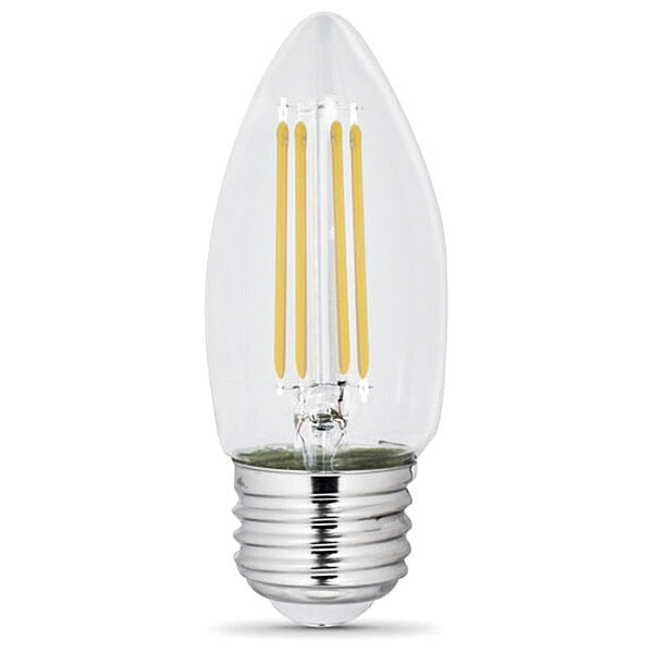 LED, 3.3 W, B10, Medium Screw (E26), PK2