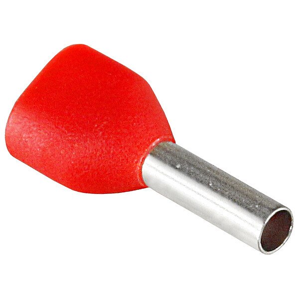 Ferrule, Copper, 0.59 in L, PK100