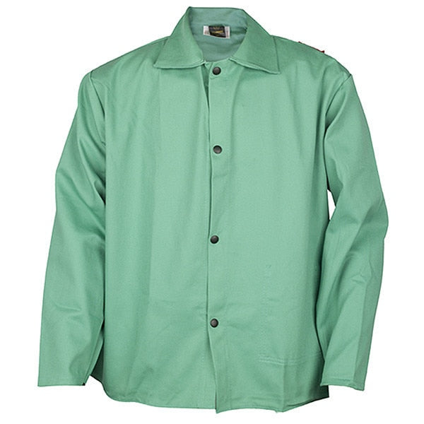 Welding Jacket, Cotton, Green, XL