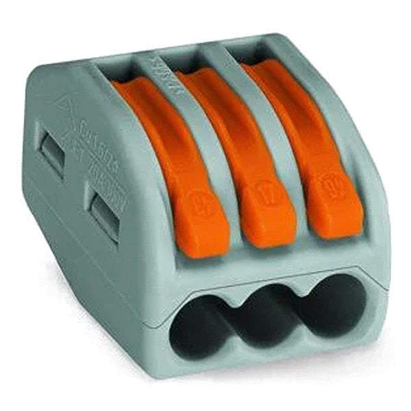 Push-In Connector, Gray, 0.81