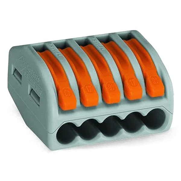 Push-In Connector, Gray, 0.81