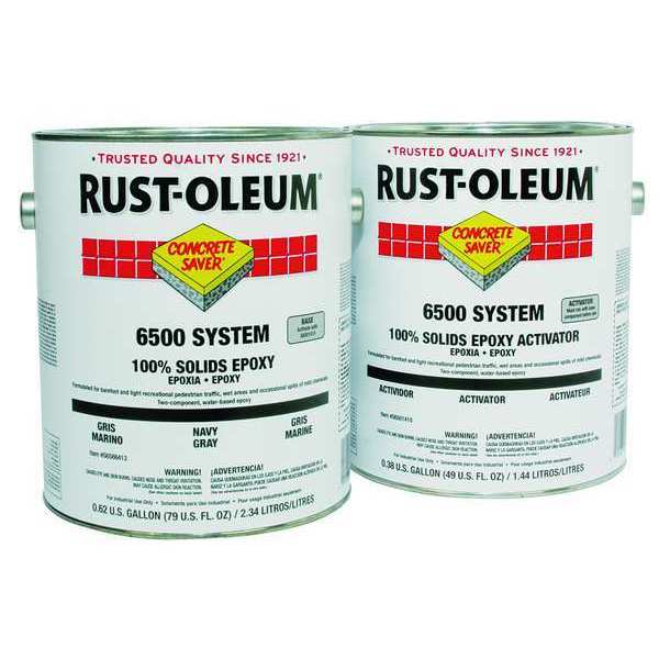 Floor Coating Kit, 1 gal, Silver Gray
