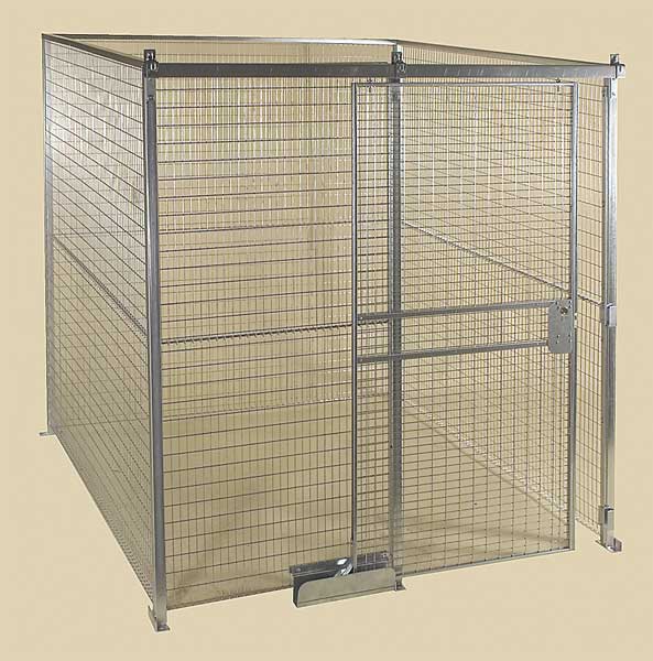 Wire Partition Wall Clamp Kit, Galvanized