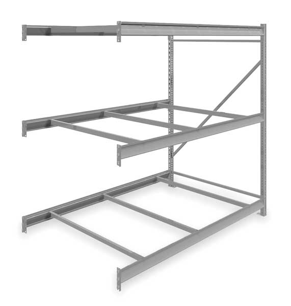 Add-On Bulk Storage Rack, 48 in D, 72 in W, 3 Shelves