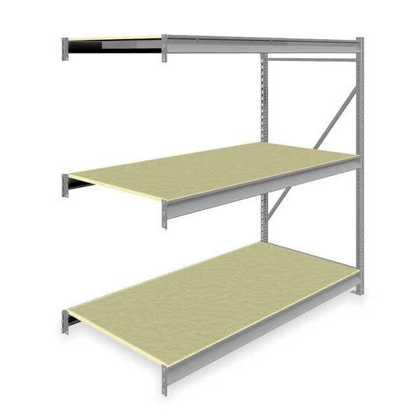 Add-On Bulk Storage Rack, 36 in D, 72 in W, 3 Shelves