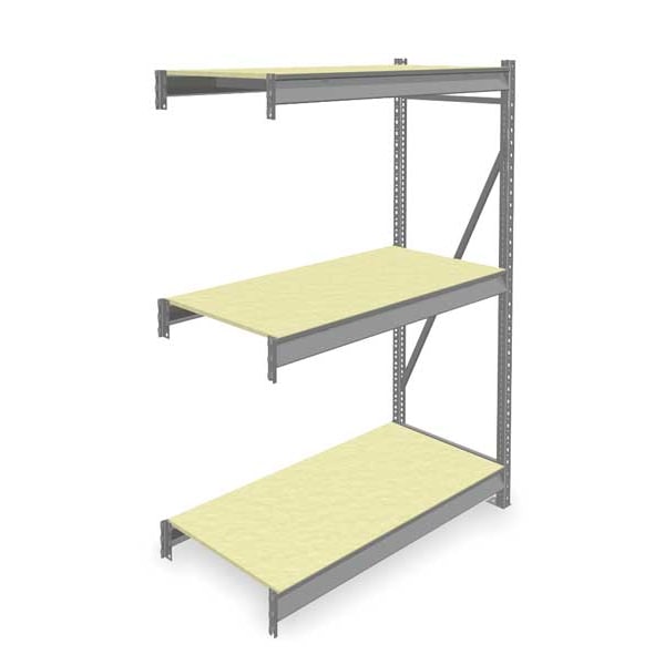 Add-On Bulk Storage Rack, 48 in D, 48 in W, 3 Shelves