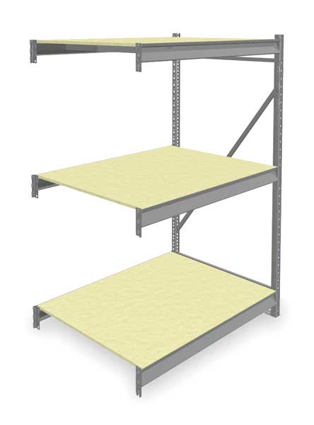 Add-On Bulk Storage Rack, 36 in D, 48 in W, 3 Shelves